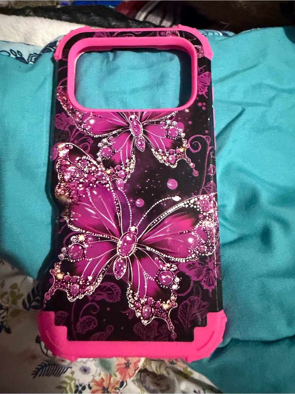 Apple Pink Butterfly Rugged Protective Phone Case iPhone 17 Pro Max